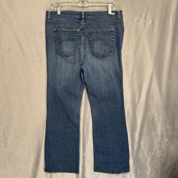 Gloria Vanderbilt Jeans Womens 10 Short Blue Denim Stretch Straight Leg Mid Rise - Picture 7 of 15